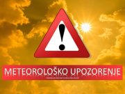 Наранџасто упозорење због високе температуре