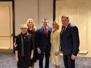 Додик, Цвијановић и Тришић Бабић са америчким секретаром за одбрану Питом Хегсетом (ФОТО)