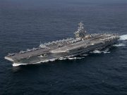 Амерички носач авиона “Абрахам Линколн“ наводно погођен иранским дроном