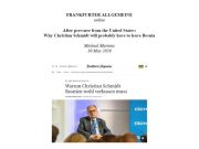 Шмит за њемачке Дневне новине потврдио да подноси оставку