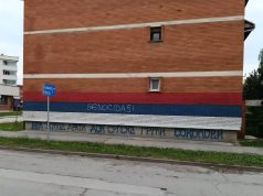 Источна Илиџа: Натпис „геноцидаши“ освануо је јутрос исписан на стамбеној згради