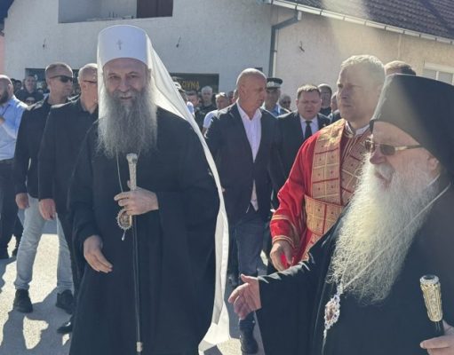 Патријарх Порфирије стигао у Братунац (ФОТО)