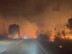 Пожар зауставио саобраћај у мјесту Корита на магистралном путу Билећа – Гацко