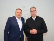 Вучић са Додиком: Хвала за све ове године што смо се борили за Србију и Српску