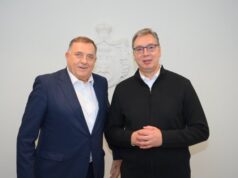Вучић са Додиком: Хвала за све ове године што смо се борили за Србију и Српску