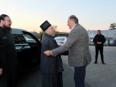 Додик са митрополитом будимским Лукијаном: Српска увијек уз цркву и народ гдје год живјели