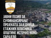 Јавни позив за суфинансирање пројеката заједница етажних власника општине Источно Ново Сарајево