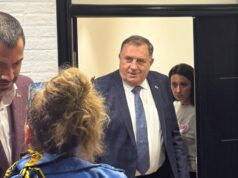 Вучић и Додик стигли у сједиште СНС-а на Новом Београду